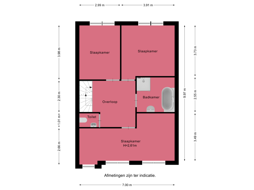 Bekijk plattegrond van Verdieping 1 van Dorus Rijkersstraat 31