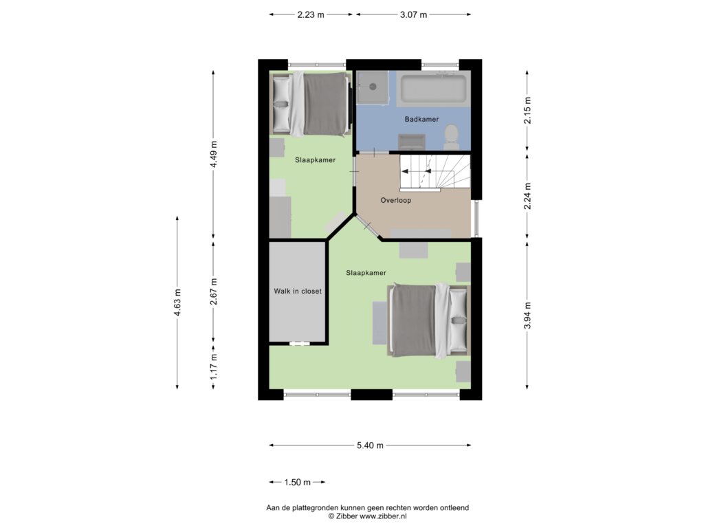 View floorplan of Eerste Verdieping of Fortlaan 17