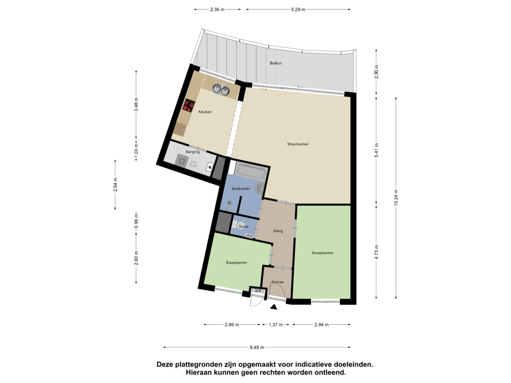 Bekijk plattegrond van Appartement van Heksendans 53