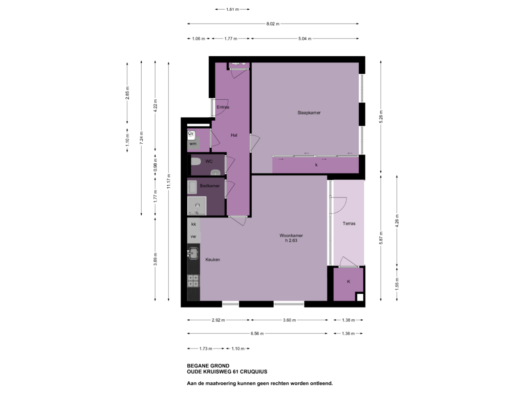 Bekijk plattegrond van Begane grond van Oude Spaarneweg 61