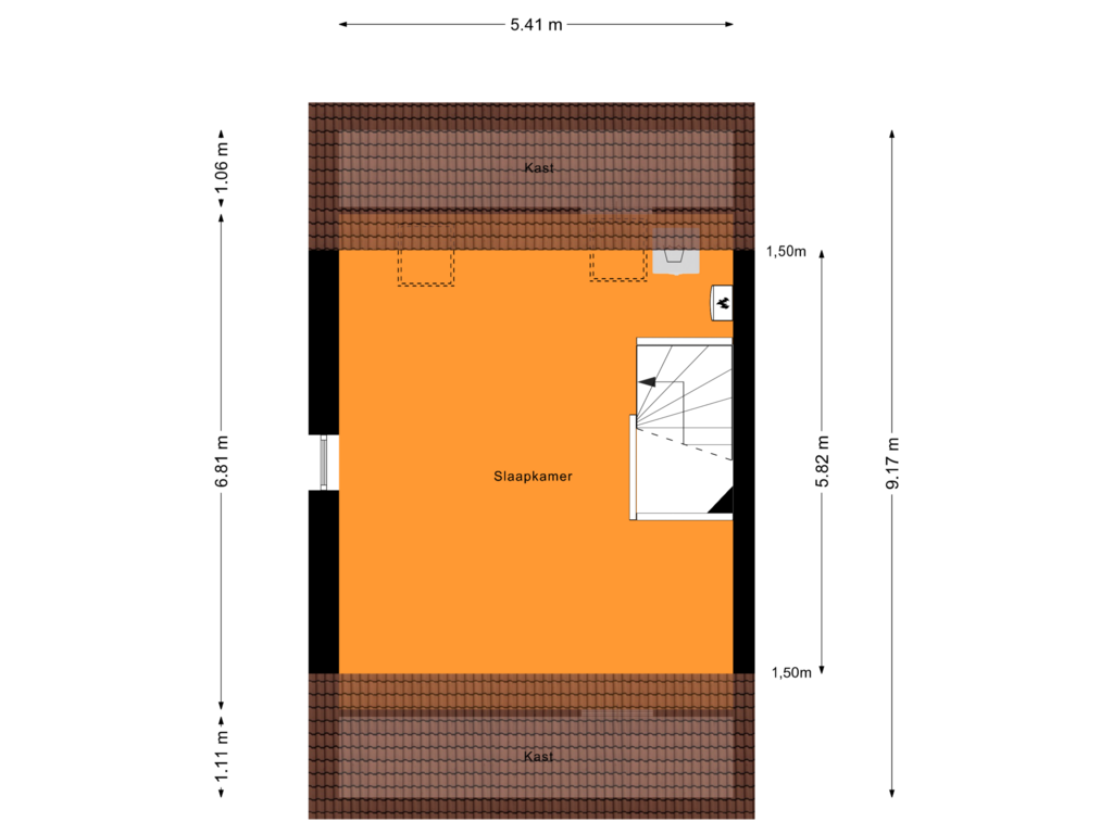 View floorplan of Tweede Verdieping of Donjon 20