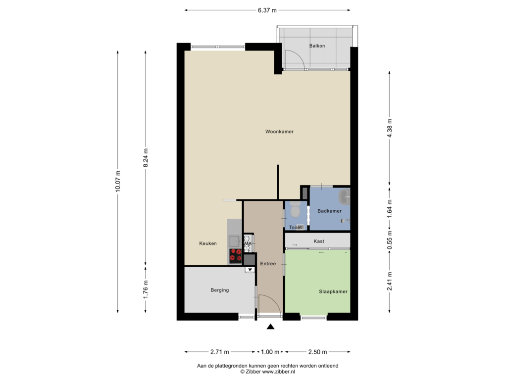 Bekijk plattegrond van Appartement van Andijkstraat 41