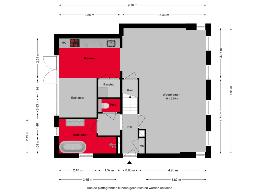 View floorplan of Begane grond of Schuwacht 12