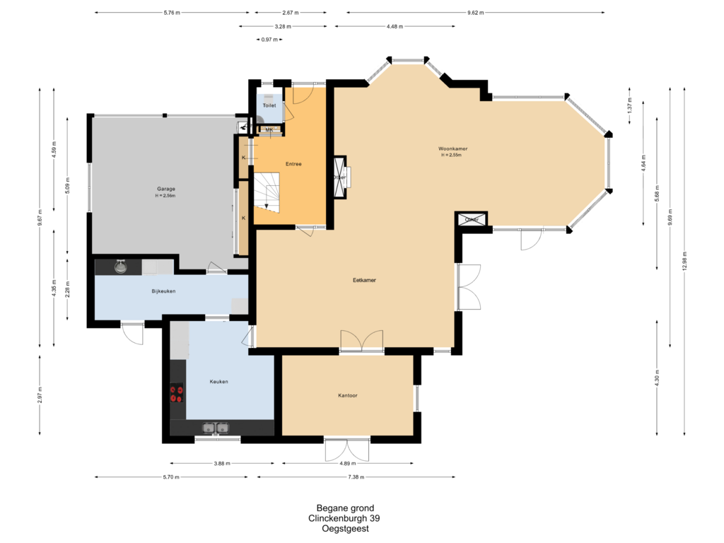 Bekijk plattegrond van Begane grond van Clinckenburgh 39