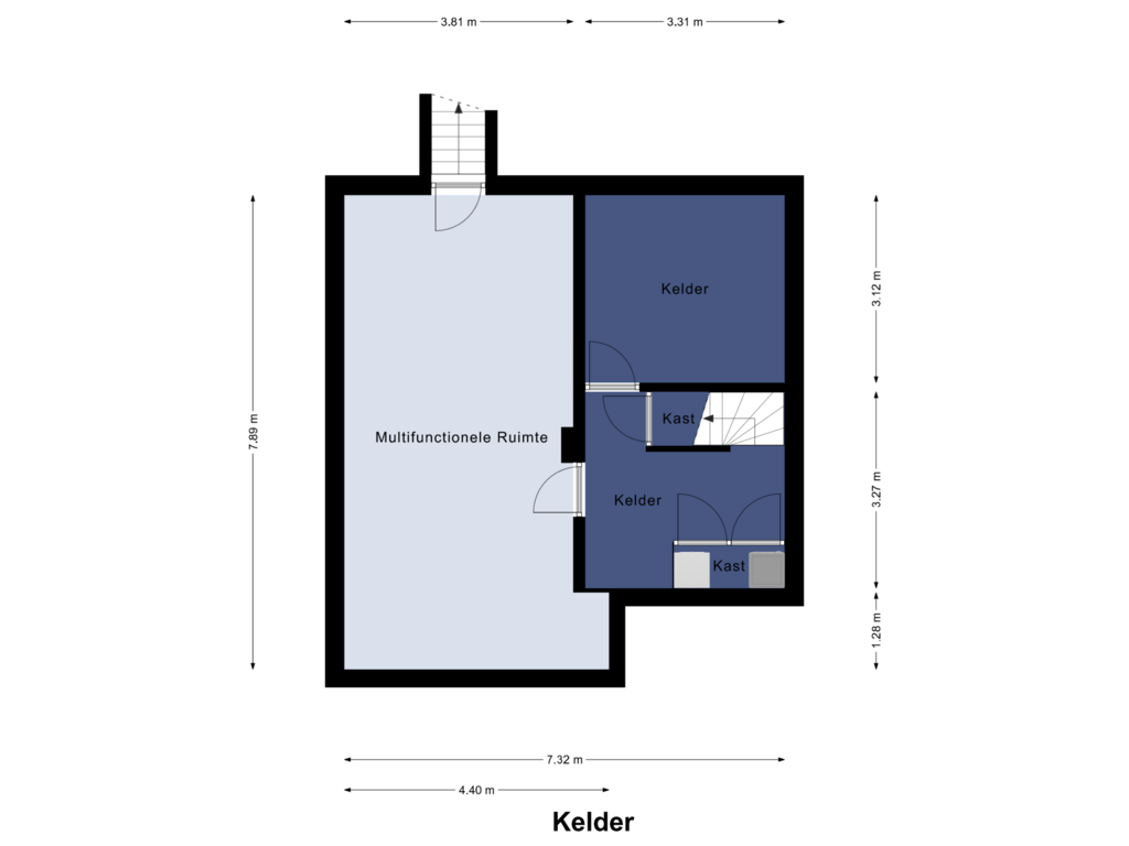 View floorplan of Kelder of Schuttecleef 11