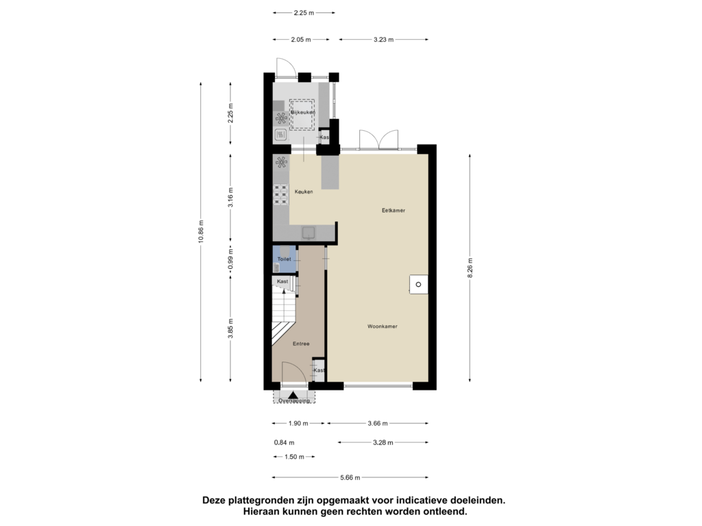 Bekijk plattegrond van Begane Grond van Simon Stevinweg 145