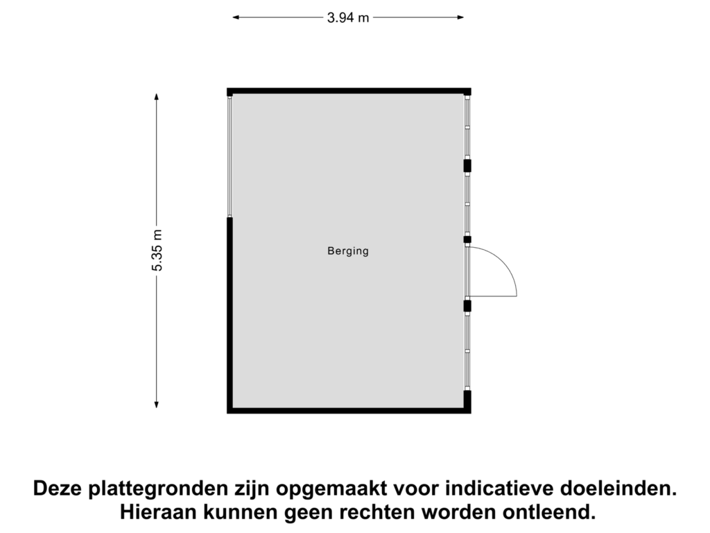 Bekijk plattegrond van Berging van Simon Stevinweg 145