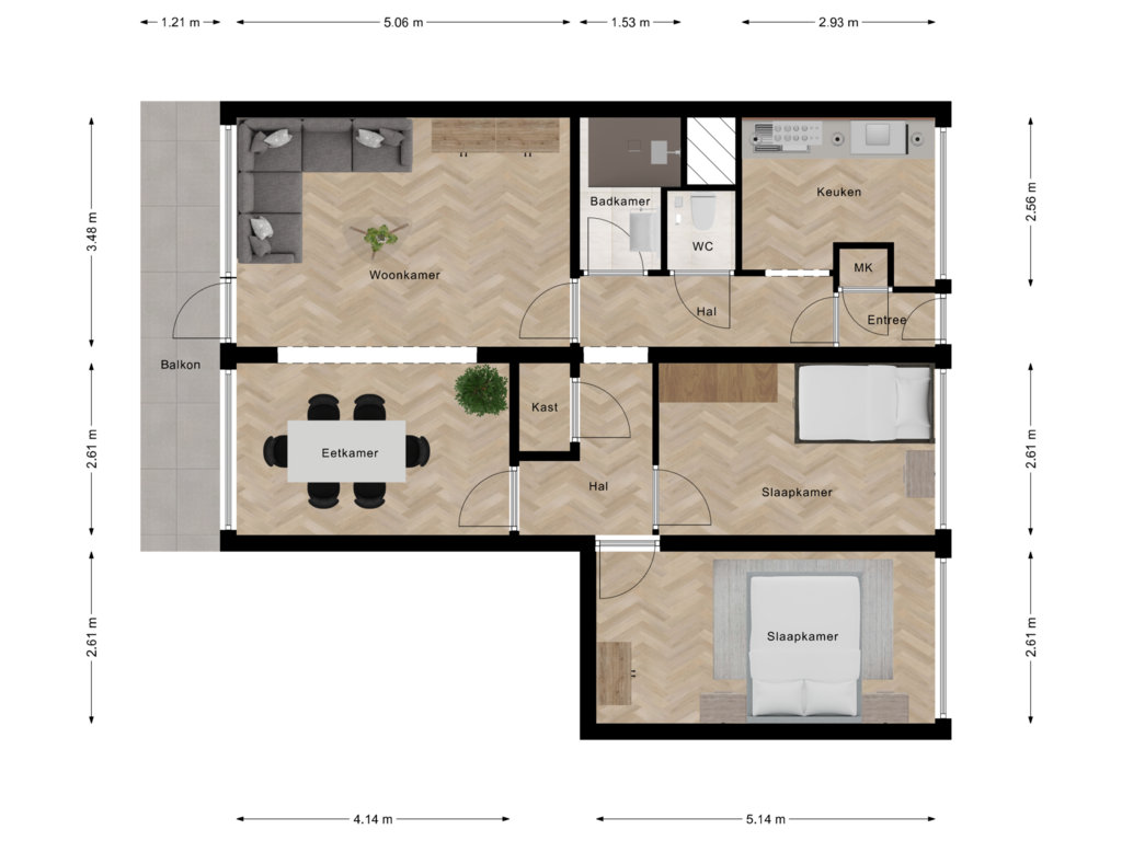 Bekijk plattegrond van First floor van Volendamlaan 905