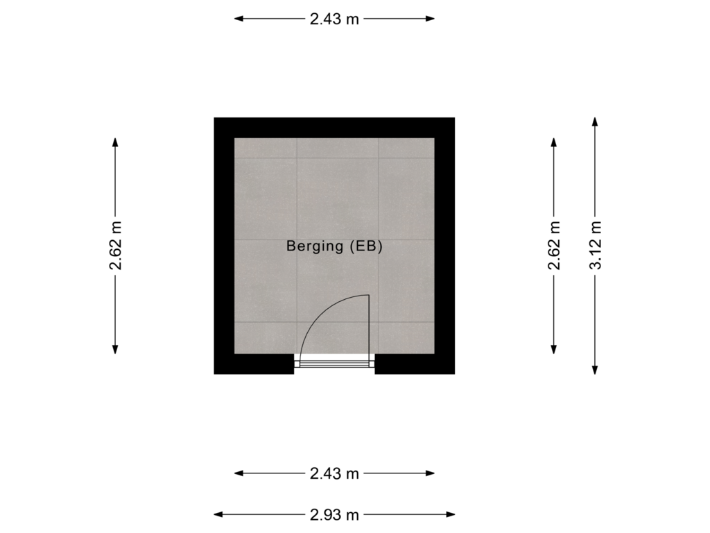 Bekijk plattegrond van Berging van Volendamlaan 905