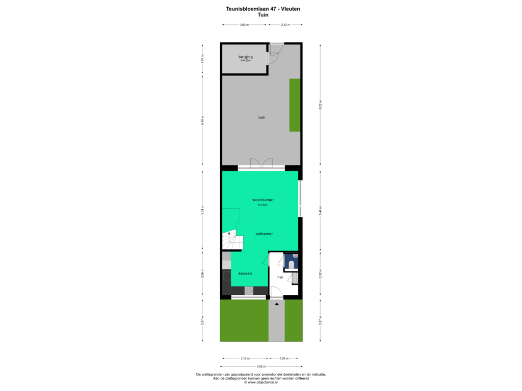 View floorplan of TUIN of Teunisbloemlaan 47