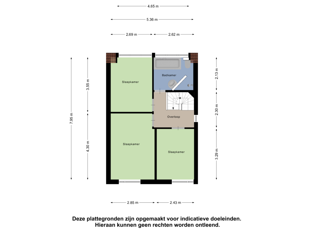 View floorplan of Eerste Verdieping of De Zitter 7