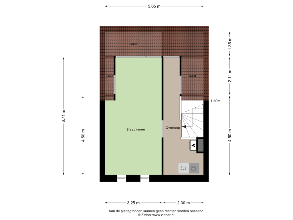 Bekijk plattegrond van Tweede Verdieping van Christiaan Huijgensstraat 12