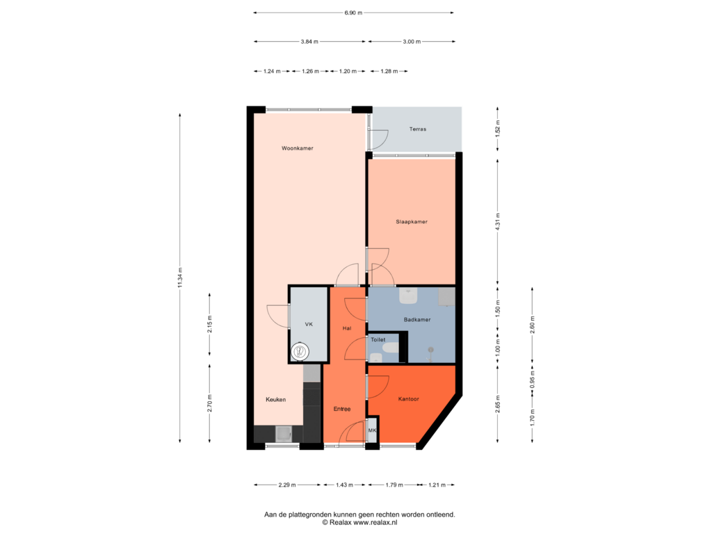 View floorplan of Begane grond of Dr. H.J.A.M.Schaepmanplein 7