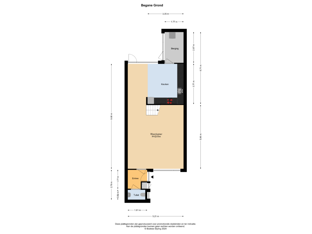 View floorplan of Begane Grond of Scharreveld 50