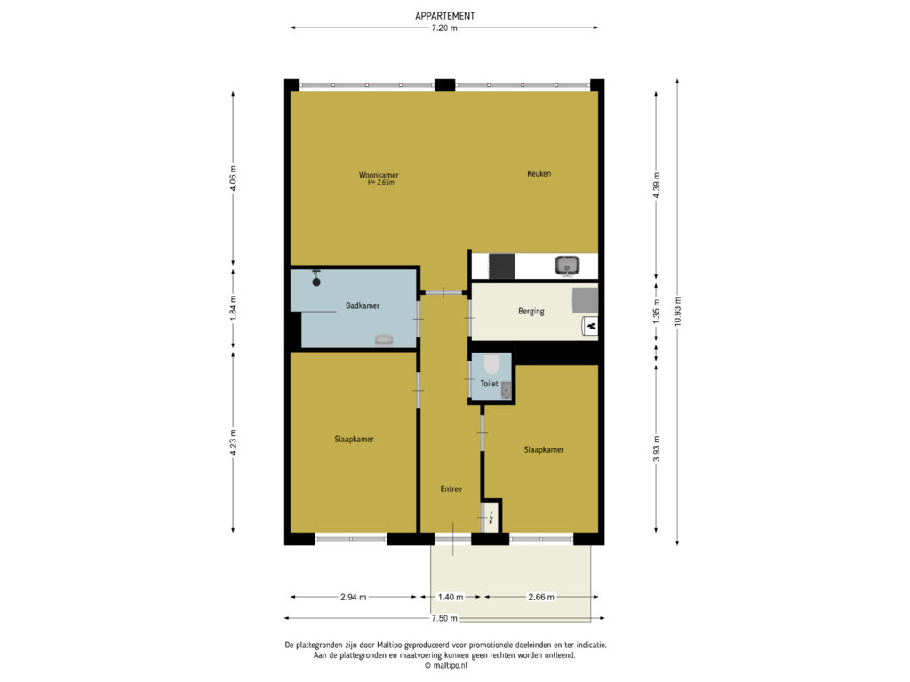 Bekijk plattegrond van Appartement van Herman Kuijkstraat 47-6