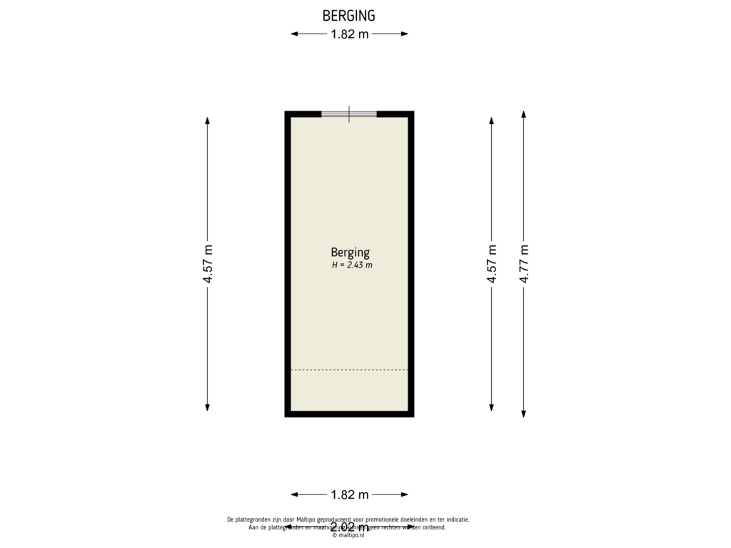 Bekijk plattegrond van Berging van Herman Kuijkstraat 47-6