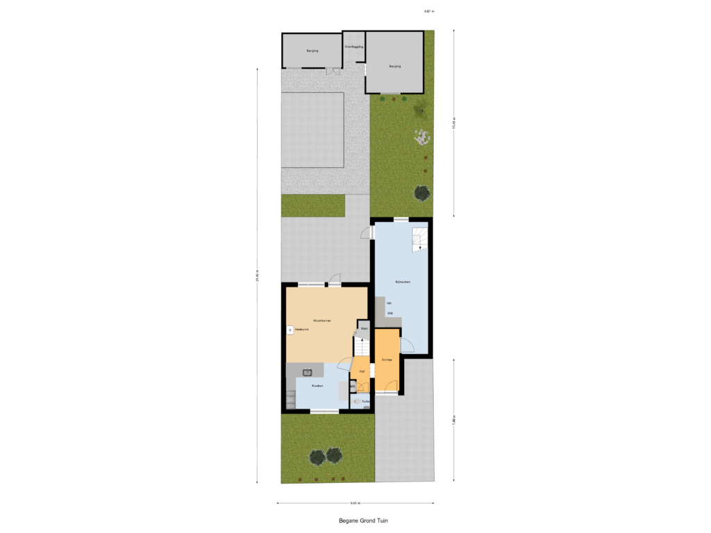 Bekijk plattegrond van Begane Grond Tuin van De Snit 7