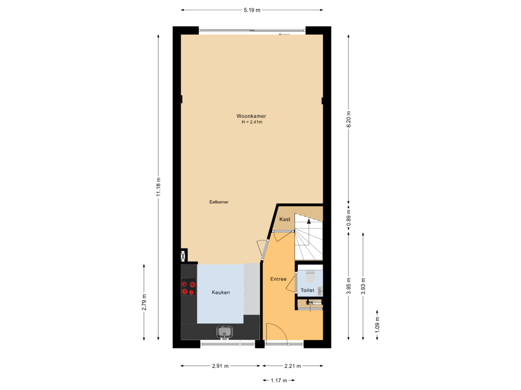 Bekijk plattegrond van Begane grond van Laurence Olivierstraat 47