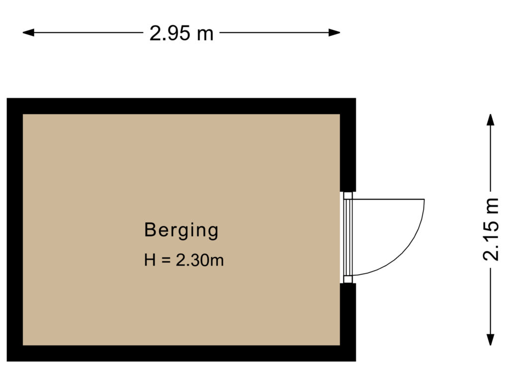 Bekijk plattegrond van Berging van Laurence Olivierstraat 47