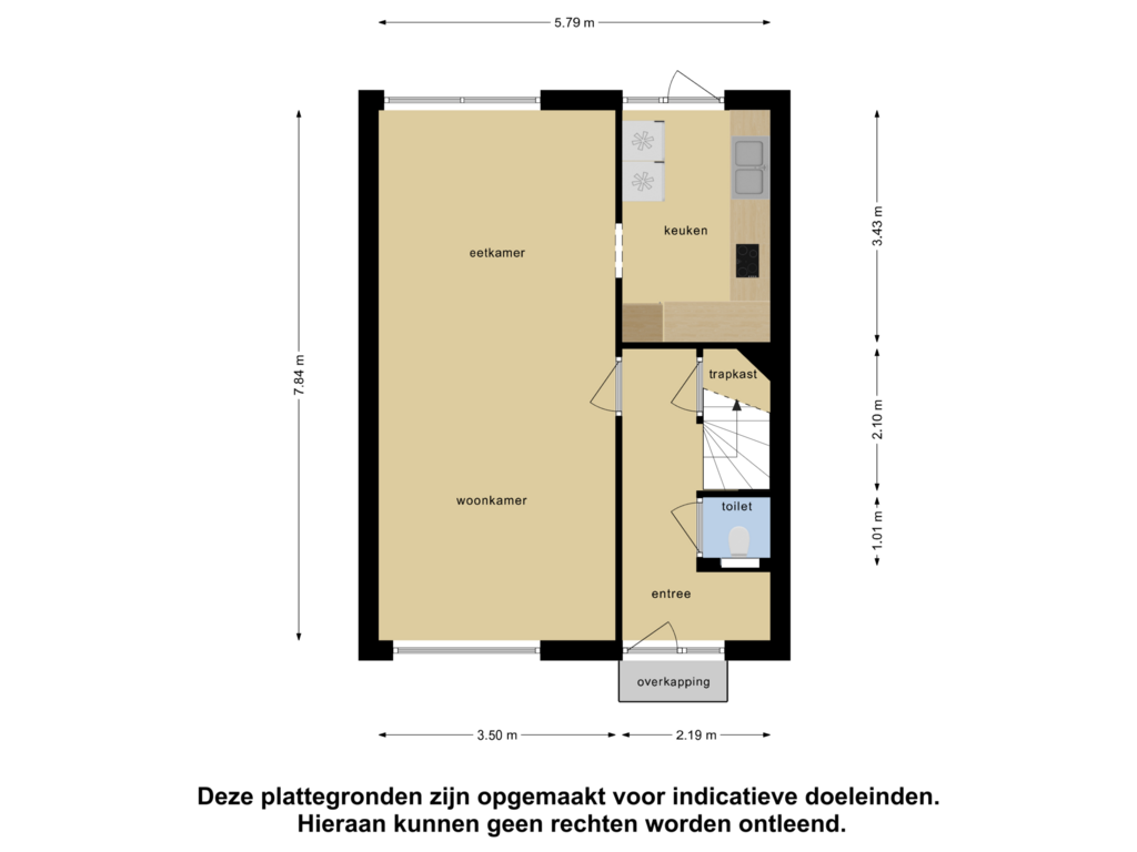 View floorplan of Begane Grond of Hombeekstraat 7