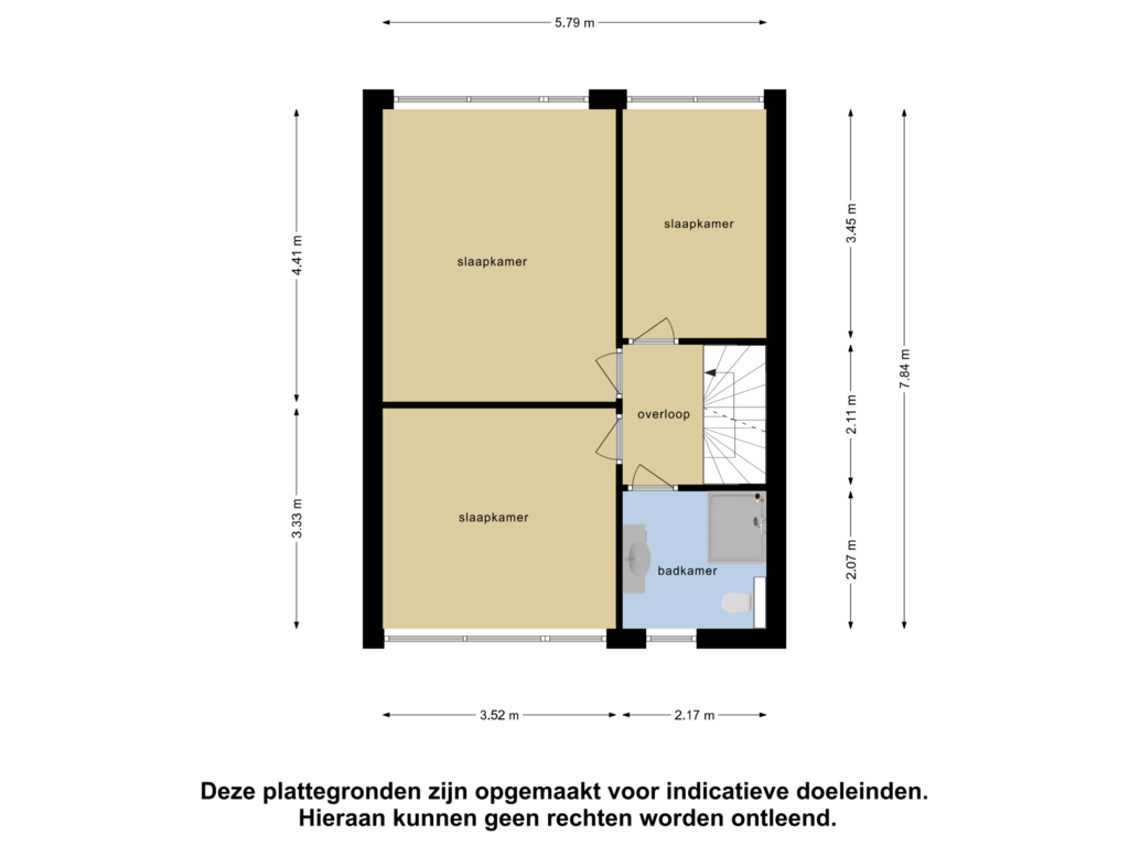 View floorplan of Eerste Verdieping of Hombeekstraat 7