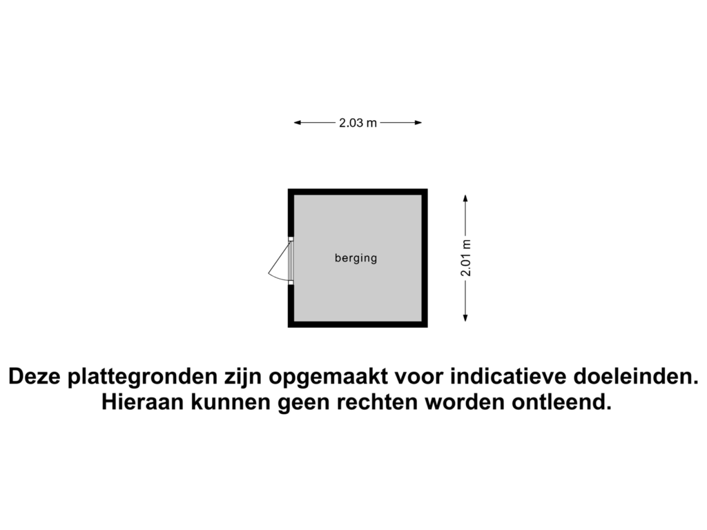 View floorplan of Berging of Hombeekstraat 7