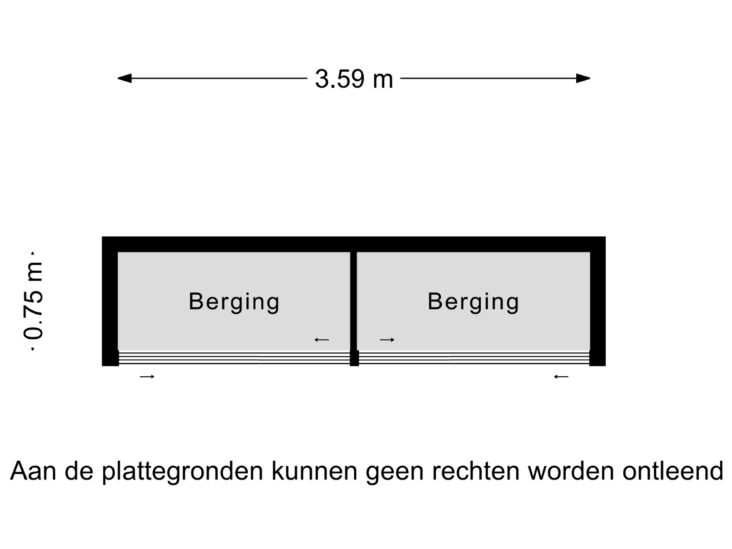 View floorplan of Berging of Paterslaan 40