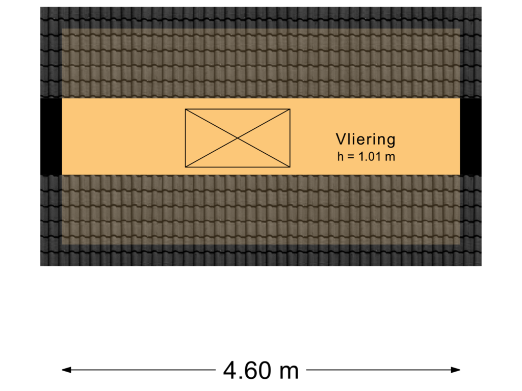 View floorplan of Vliering of Cornelis Evertsenstraat 3