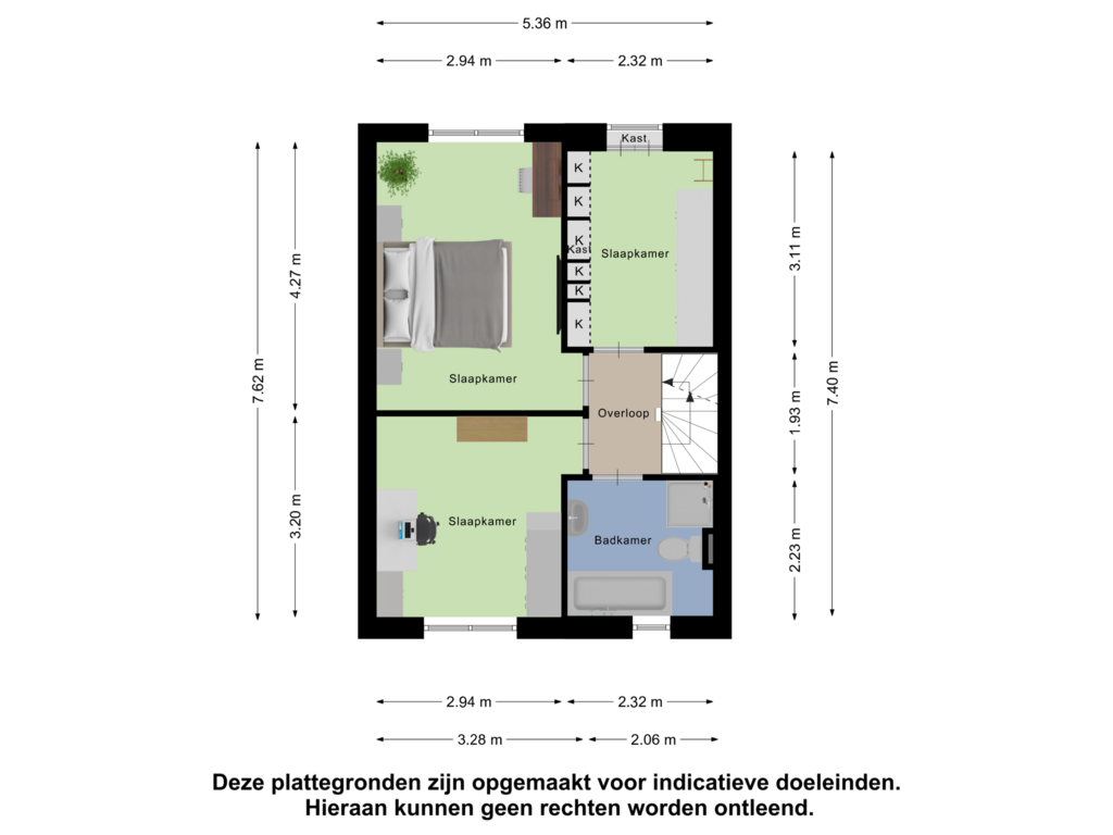 Bekijk plattegrond van Eerste Verdieping van Johannes Chr. Bendorpstraat 20