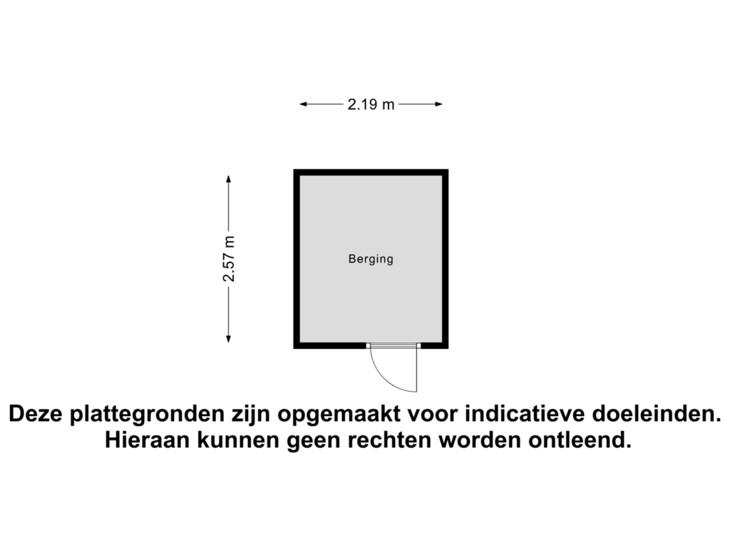 Bekijk plattegrond van Berging van Johannes Chr. Bendorpstraat 20