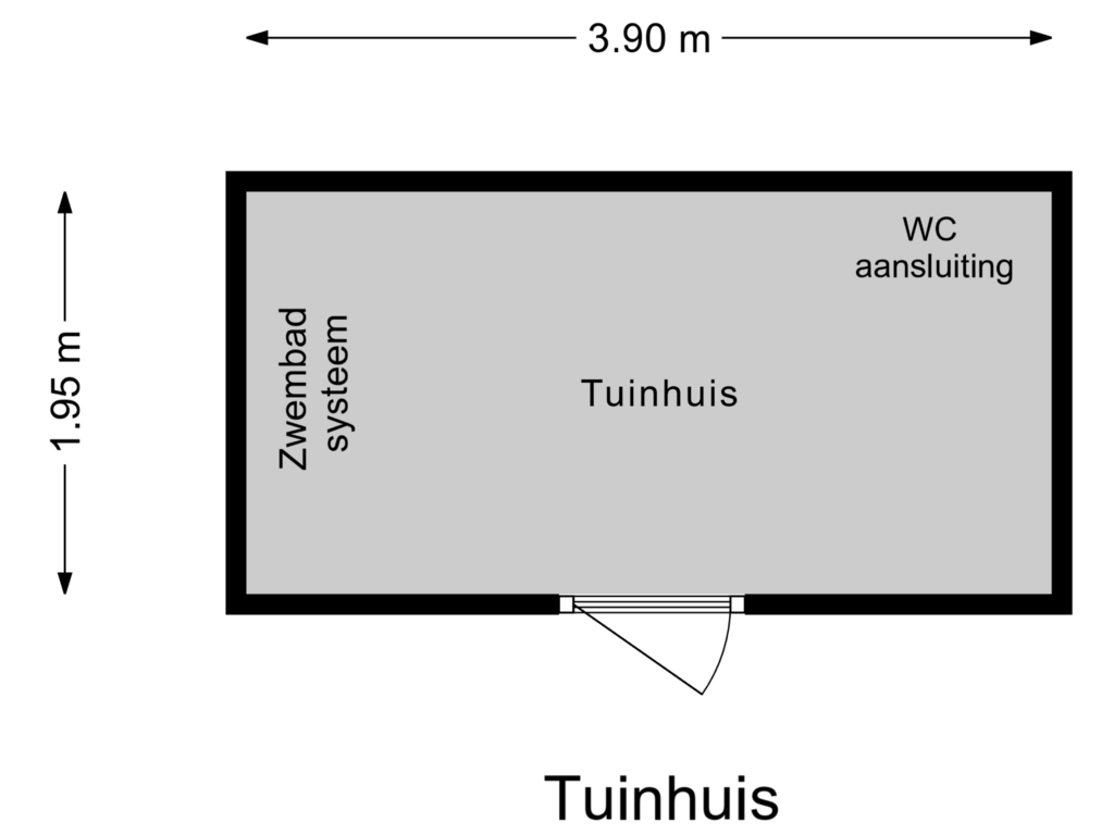 View floorplan of Tuinhuis of Zellingstraat 73