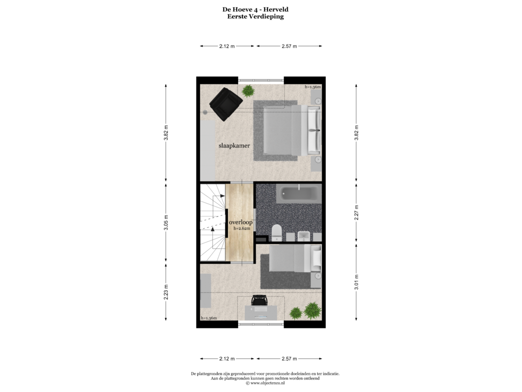 View floorplan of EERSTE VERDIEPING of De Hoeve 4