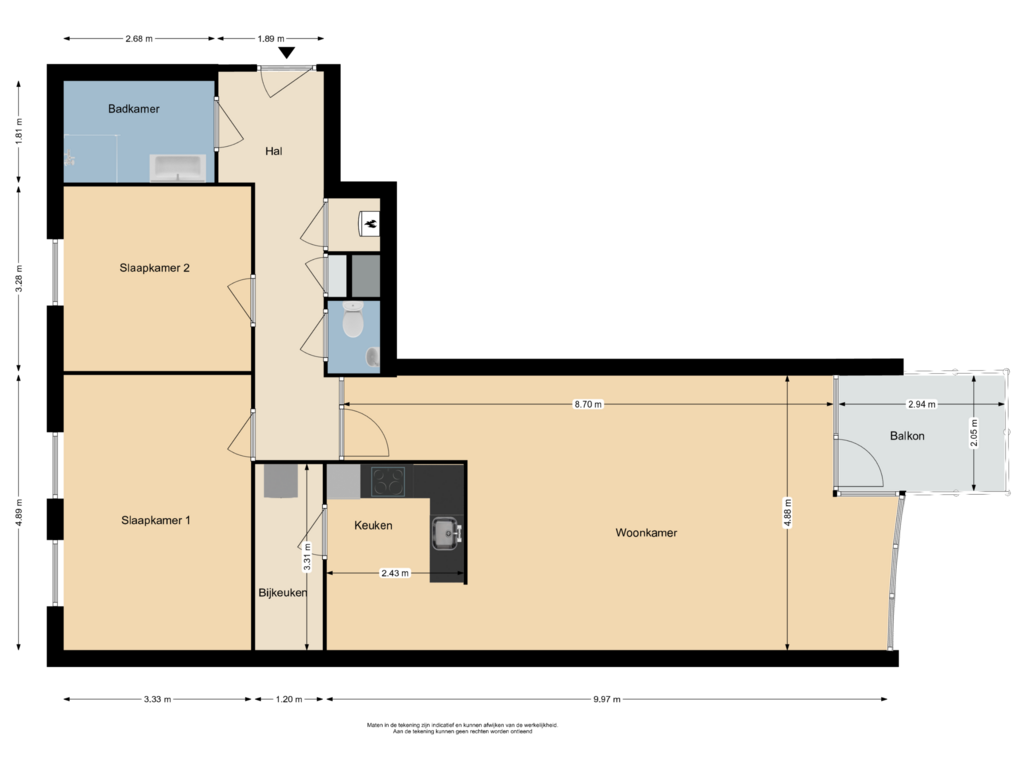 Bekijk plattegrond van Appartement van Boulevard Bankert 172-A