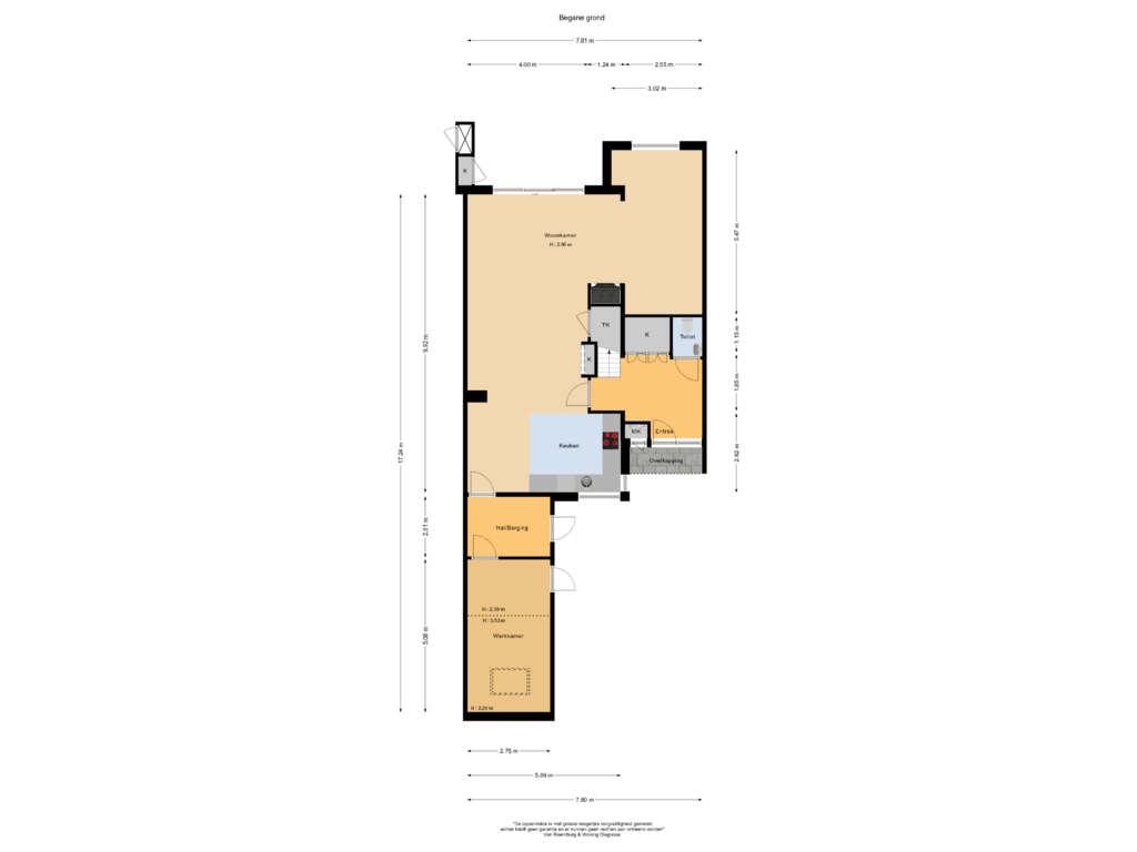 Bekijk plattegrond van Begane grond van Bottelroos 5