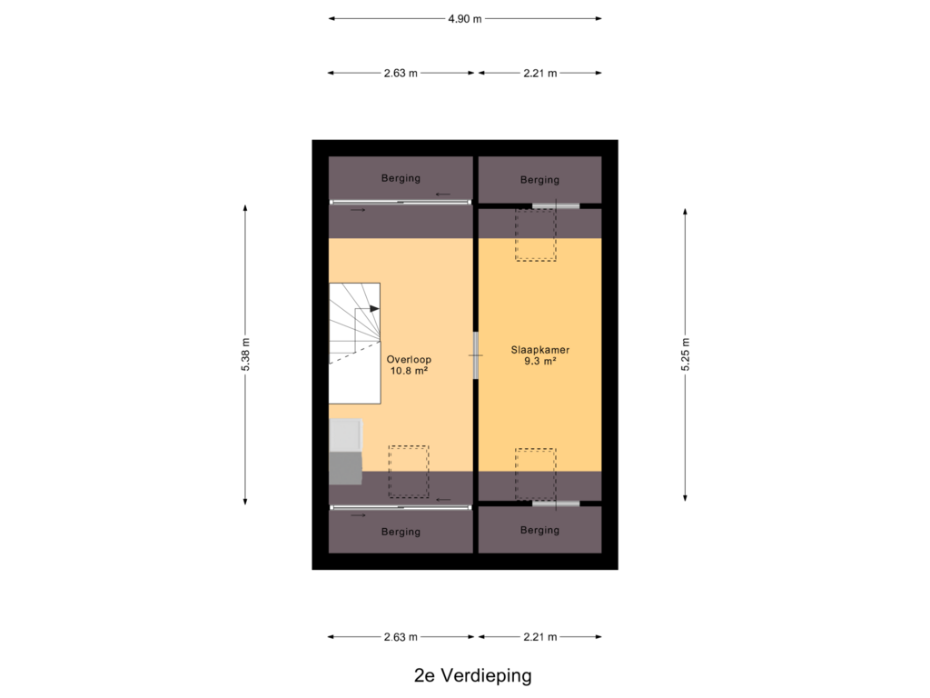 Bekijk plattegrond van 2e Verdieping van Vuurvlindertje erf 7