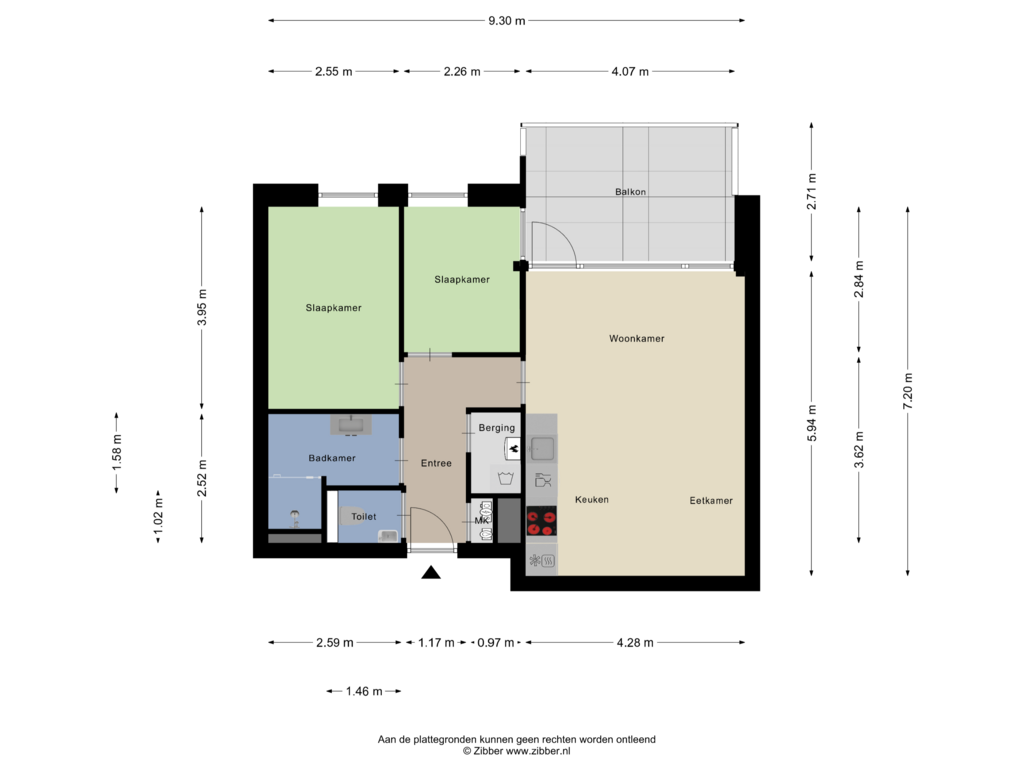 View floorplan of Appartement of Burchtpromenade 24