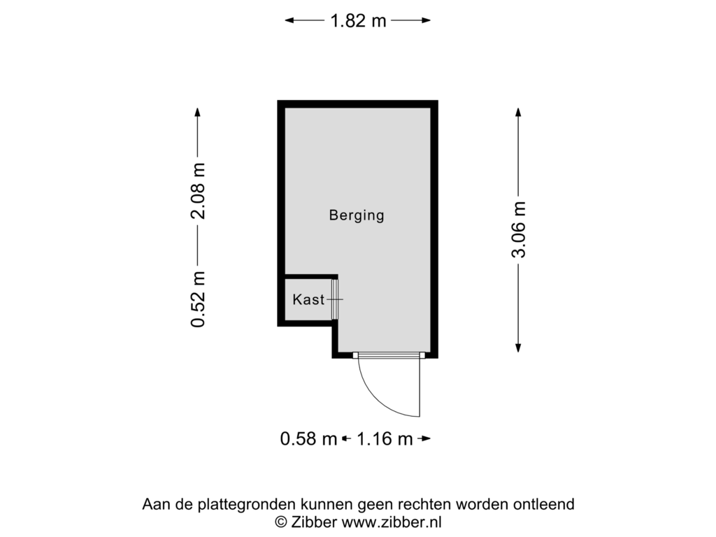 View floorplan of Berging of Burchtpromenade 24