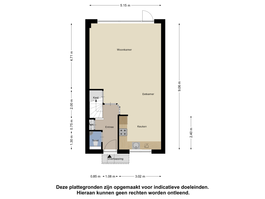 Bekijk plattegrond van Begane Grond van Schonauwen 6