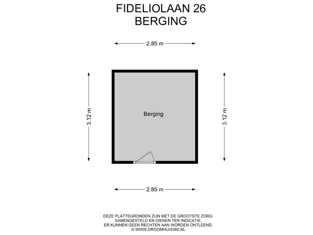 Bekijk plattegrond van Berging van Fideliolaan 26