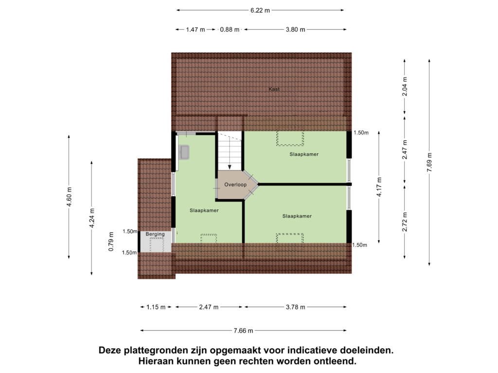 View floorplan of Eerste Verdieping of Bijsselseweg 11-161