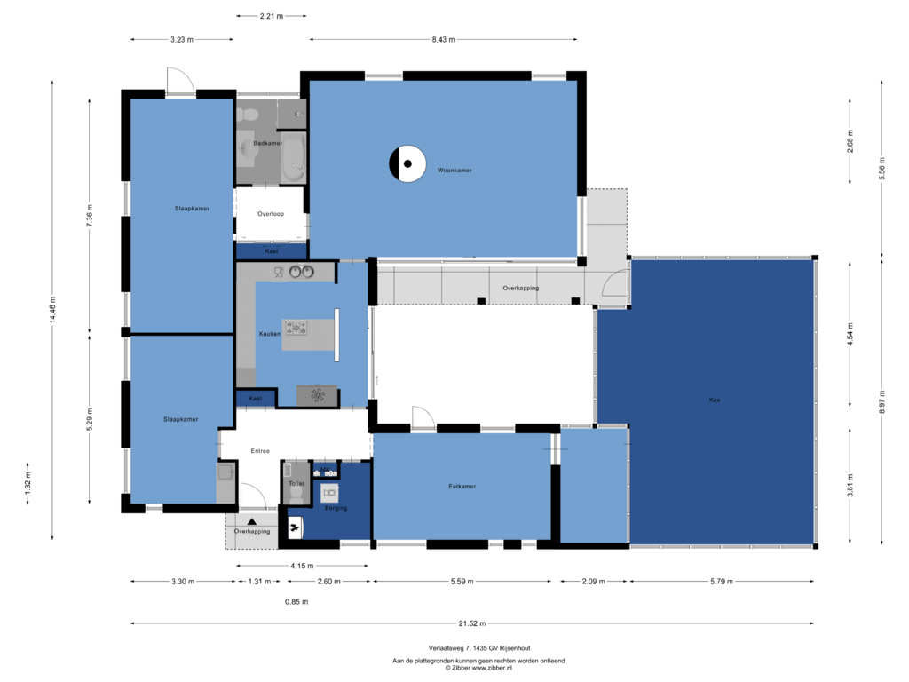 View floorplan of Begane Grond of Verlaatsweg 7