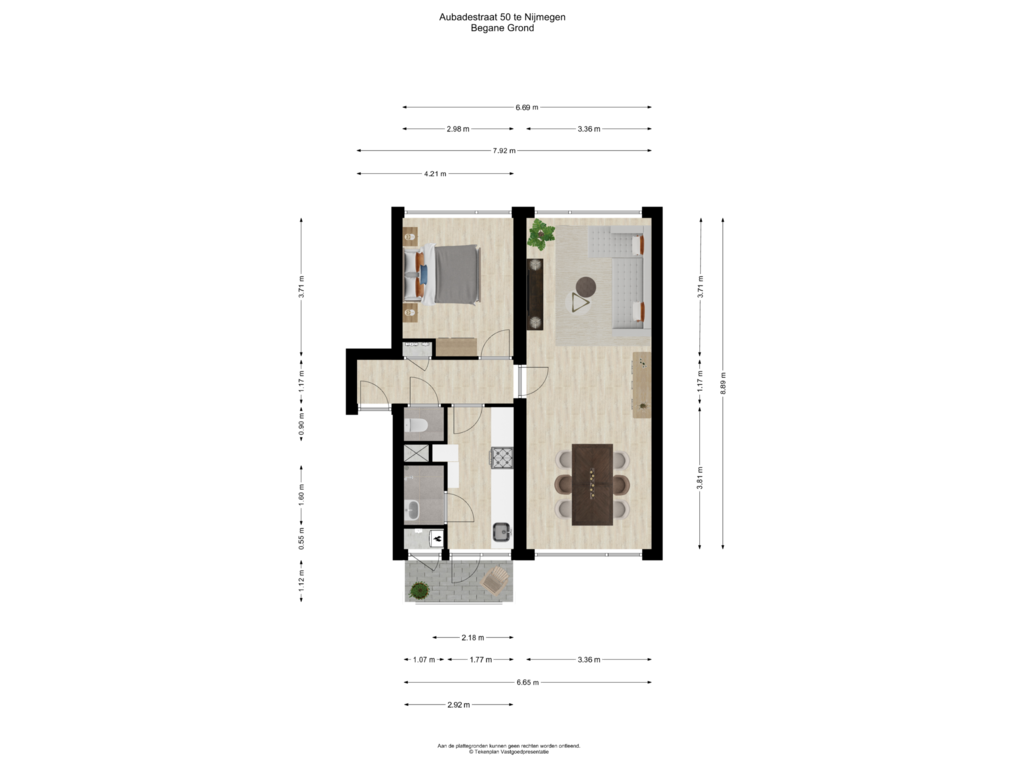 Bekijk plattegrond van Begane Grond van Aubadestraat 50