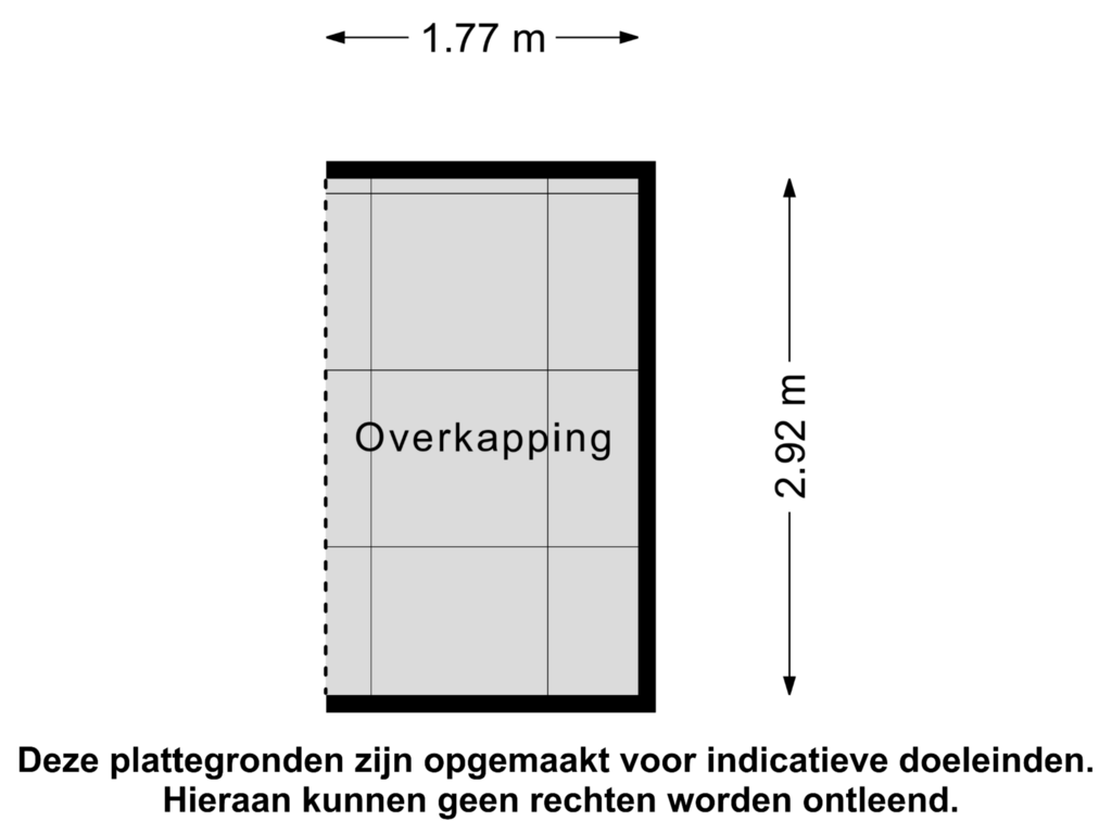 Bekijk plattegrond van Overkapping van Klavierstraat 44