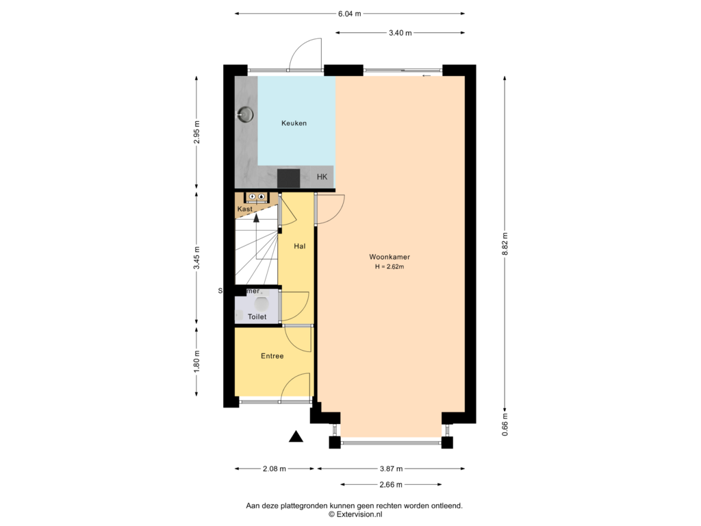 Bekijk plattegrond van Begane grond van Kruisbeklaan 50