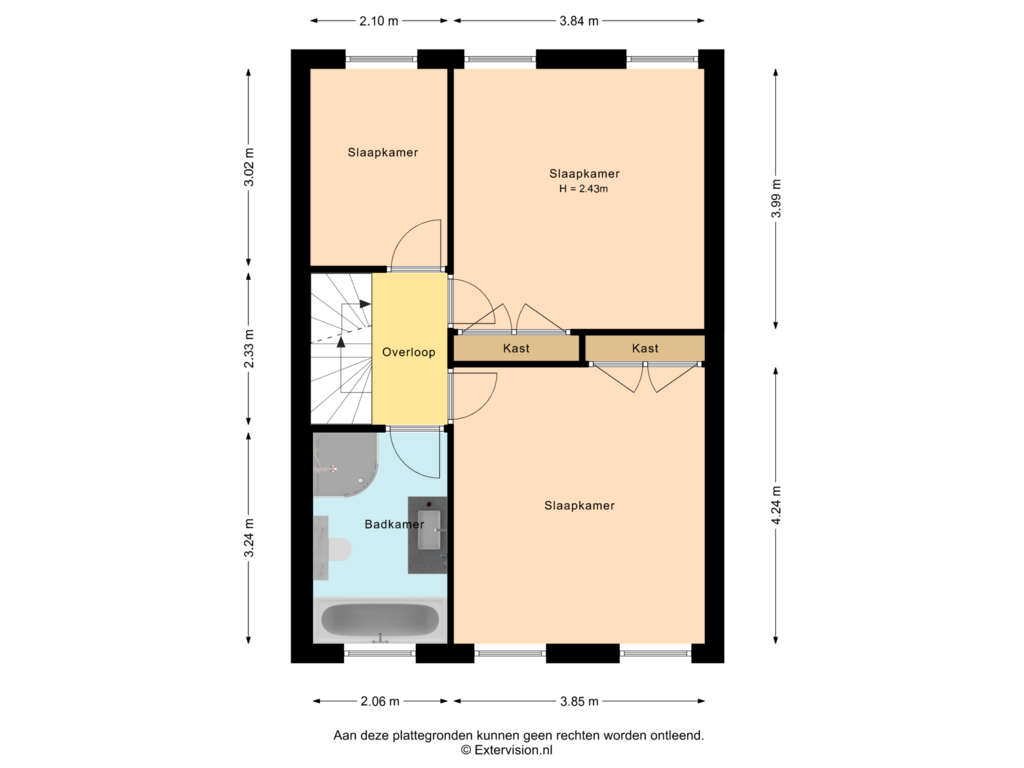 Bekijk plattegrond van 1e verdieping van Kruisbeklaan 50