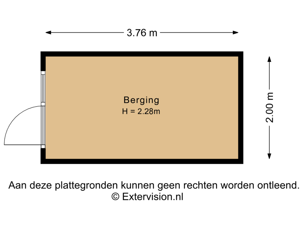 Bekijk plattegrond van Berging van Kruisbeklaan 50