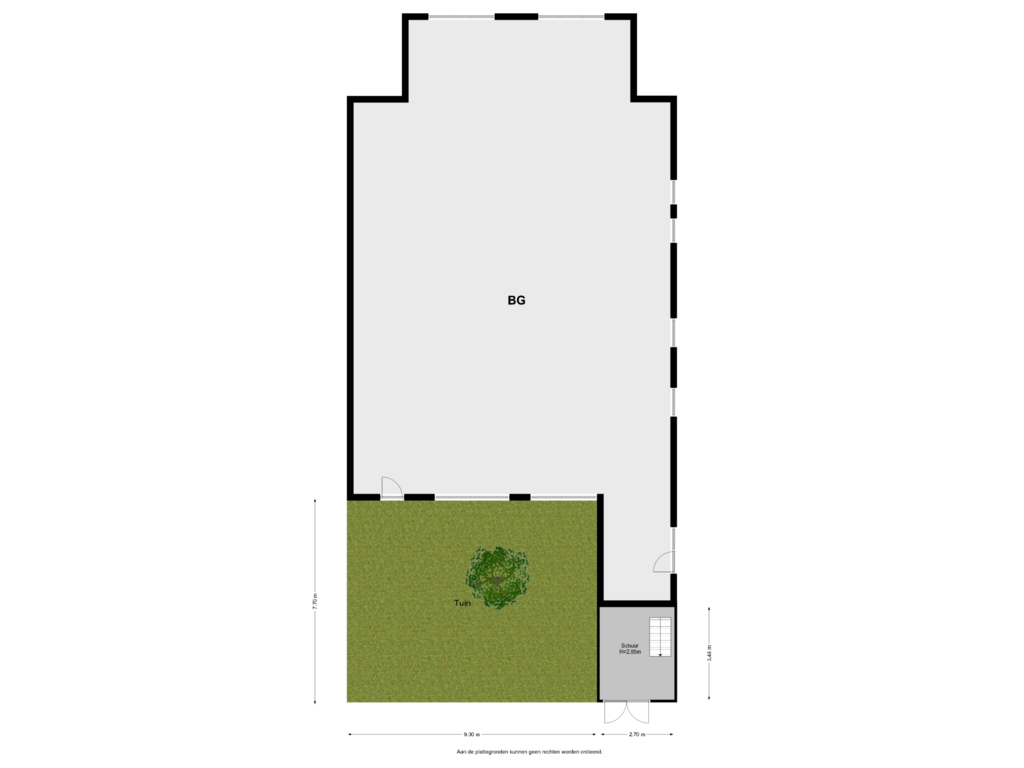 View floorplan of Situatie of Rijksstraatweg 346-A