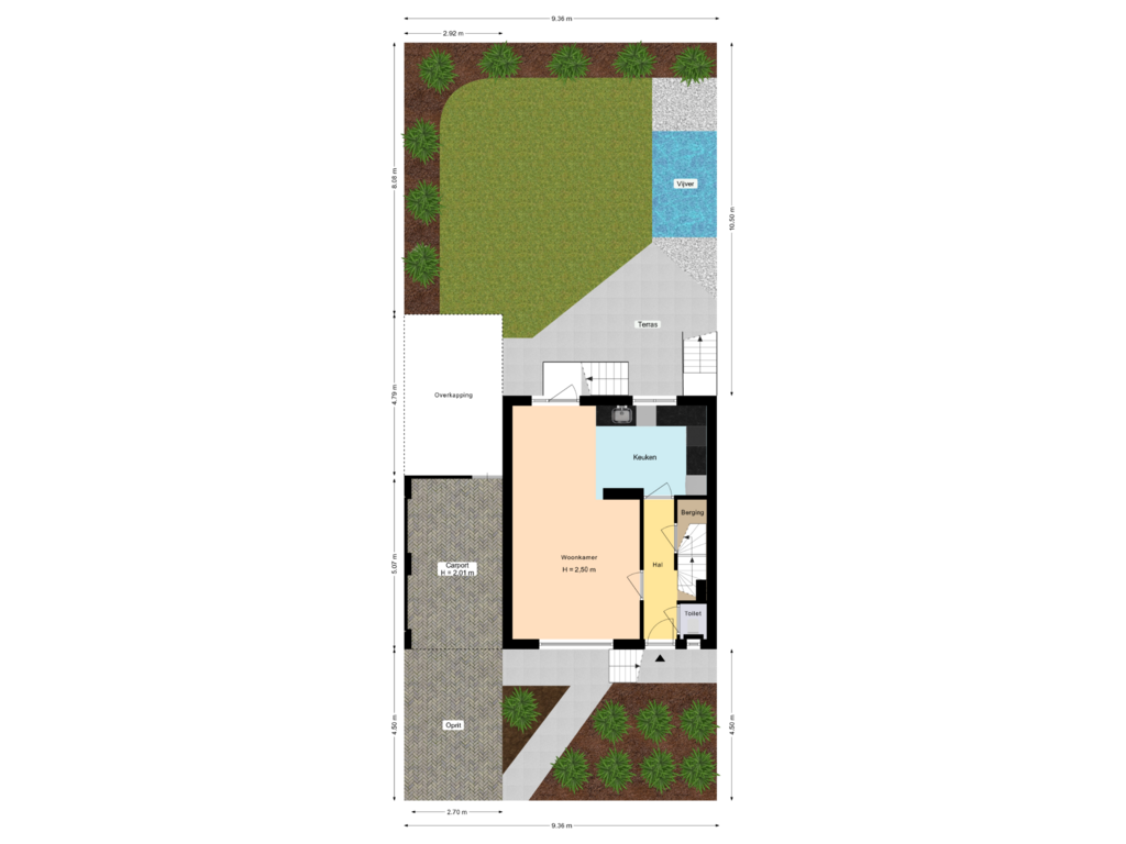 Bekijk plattegrond van Perceel van Klingstraat 5