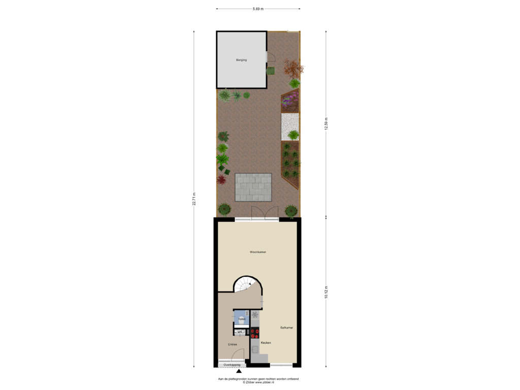 Bekijk plattegrond van Begane Grond Tuin van Riesenberg 10