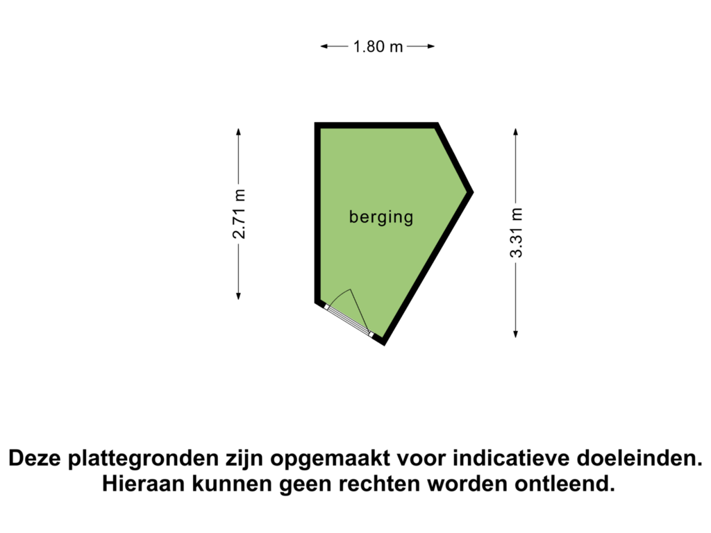 View floorplan of Berging of Koningshaven 100